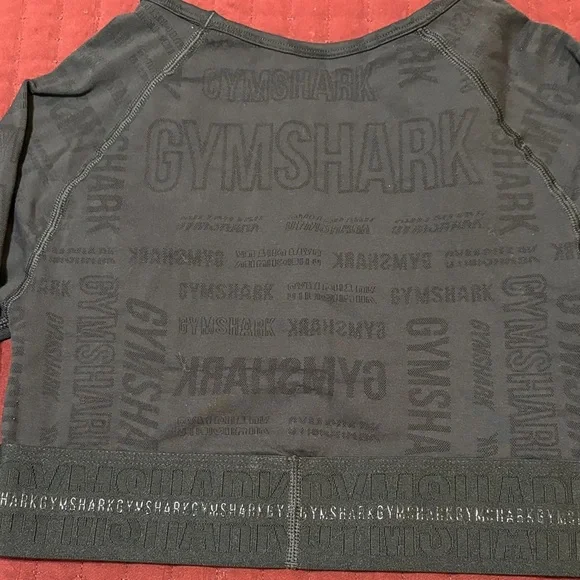 Gymshark Women’s Black Long Sleeve Crop Top Size Medium - Picture 9 of 9